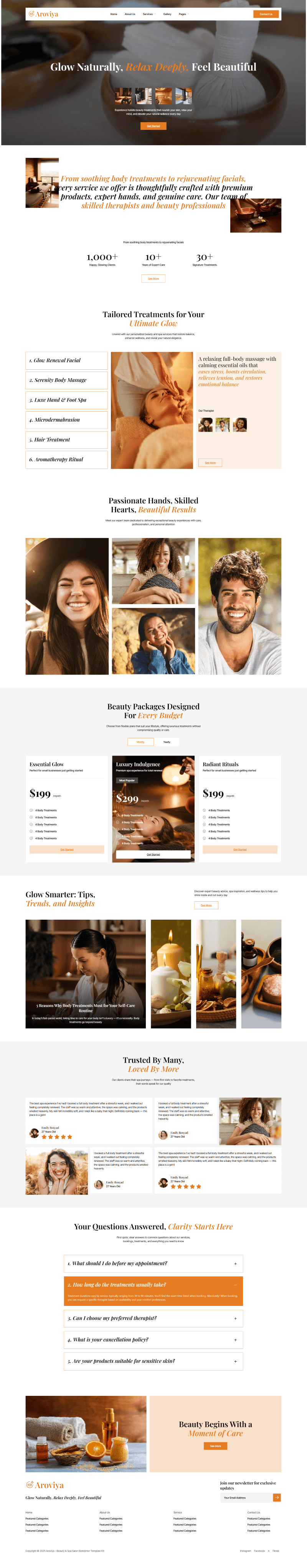 beauty homepage